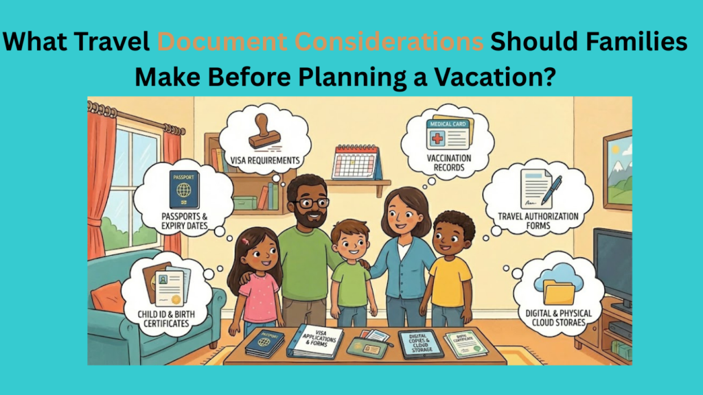 What Travel Document Considerations Should Families Make Before Planning a Vacation?