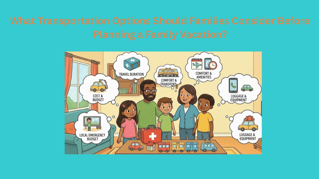 What Transportation Options Should Families Consider Before Planning a Family Vacation?