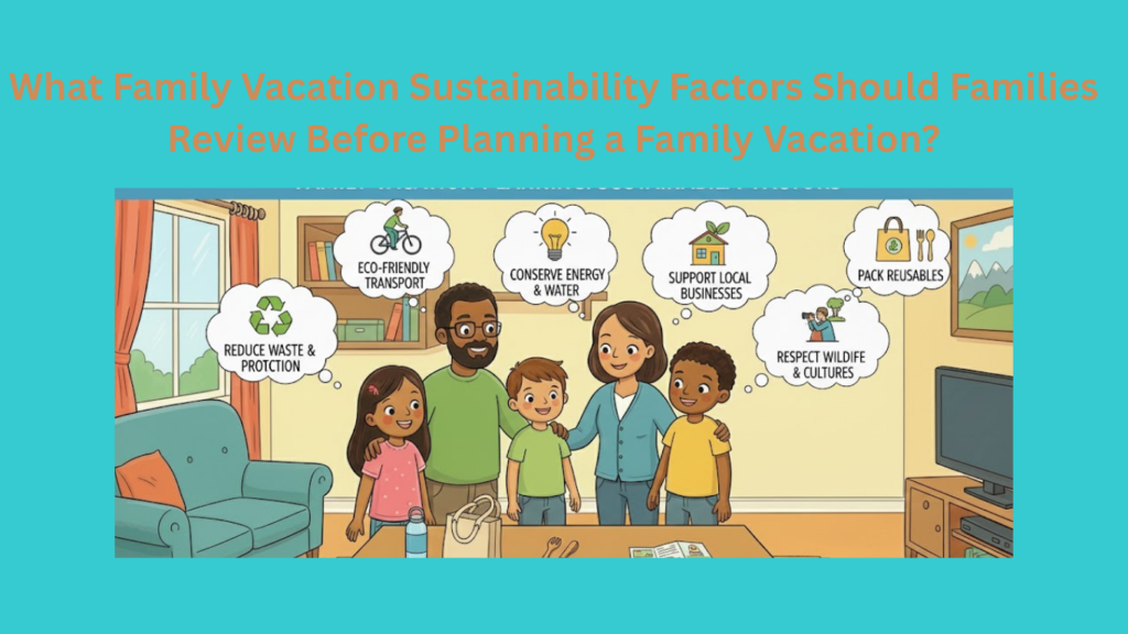 What Family Vacation Sustainability Factors Should Families Review Before Planning a Family Vacation?