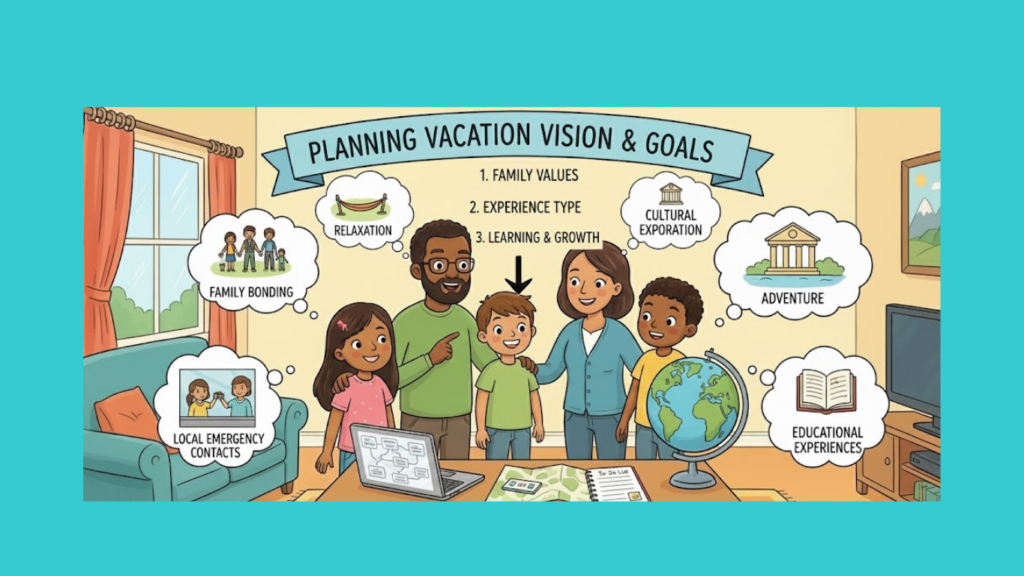 vison and goals planning a family vacation