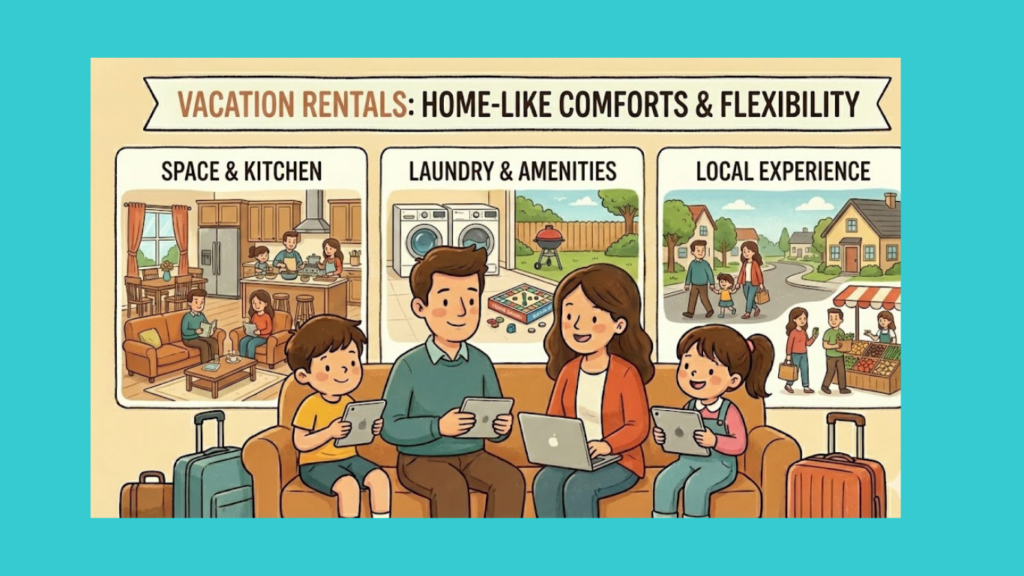 How Do Vacation Rentals in Family Accommodation Planning Support Decisions?