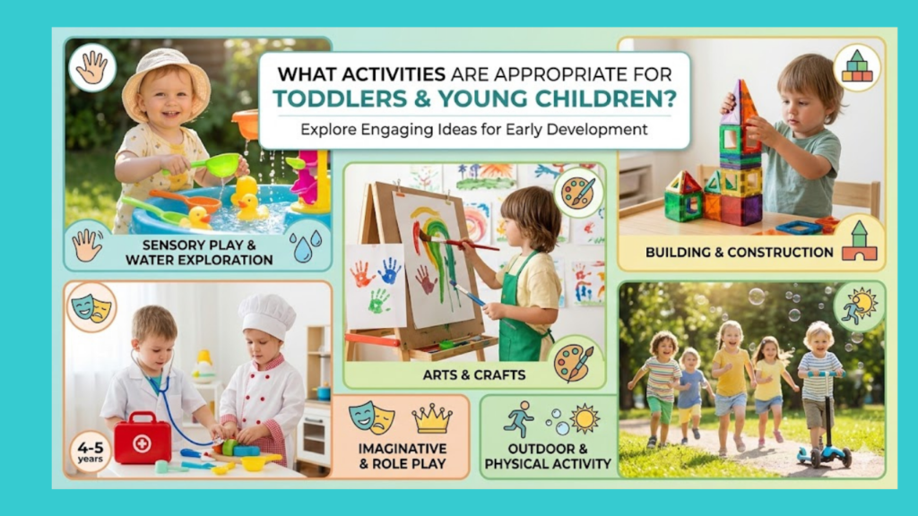 generate also [What Activities Are Appropriate for Toddlers and Young Children?] feature image