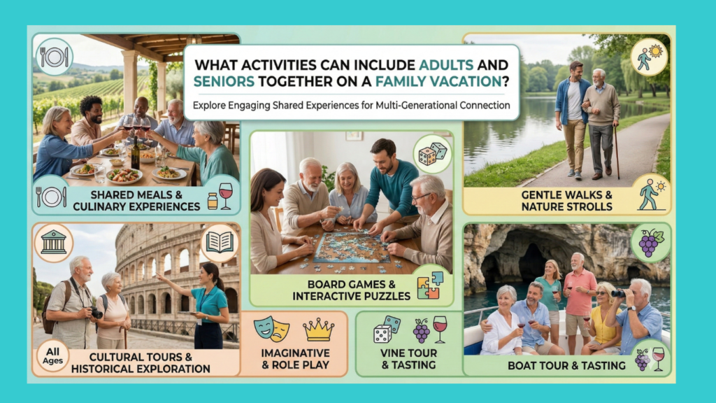 What Activities Can Include Adults and Seniors Together on a Family Vacation?