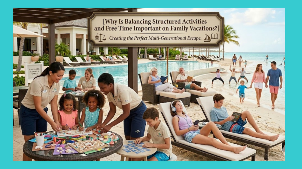 Why Is Balancing Structured Activities and Free Time Important on Family Vacations?