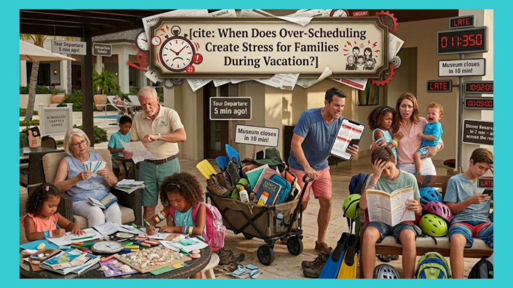 When Does Over-Scheduling Create Stress for Families During Vacation?]