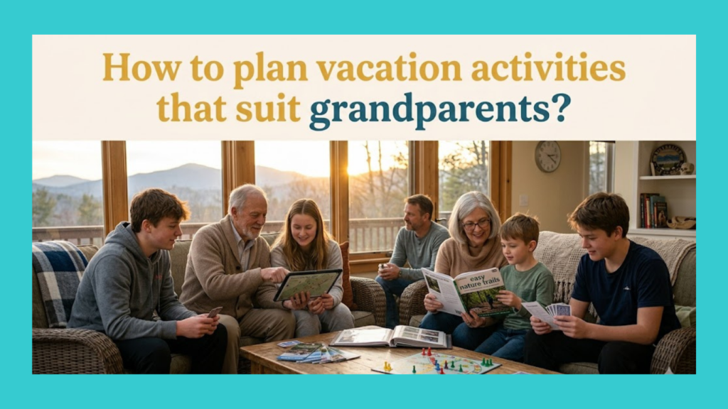 How to plan vacation activities that suit grandparents?