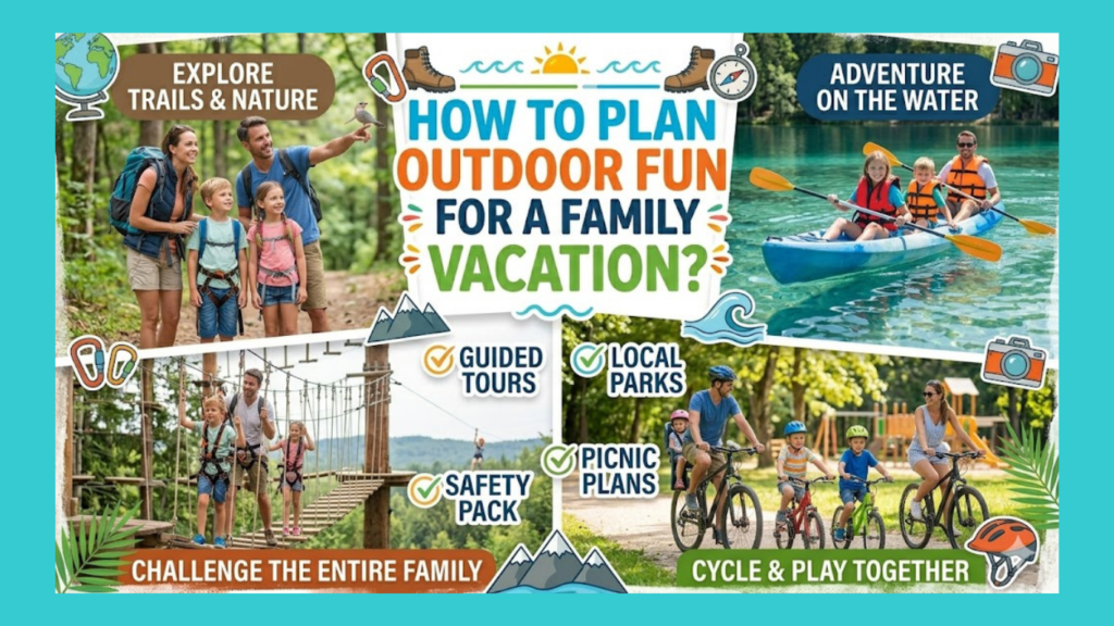 How to plan outdoor fun for a family vacation