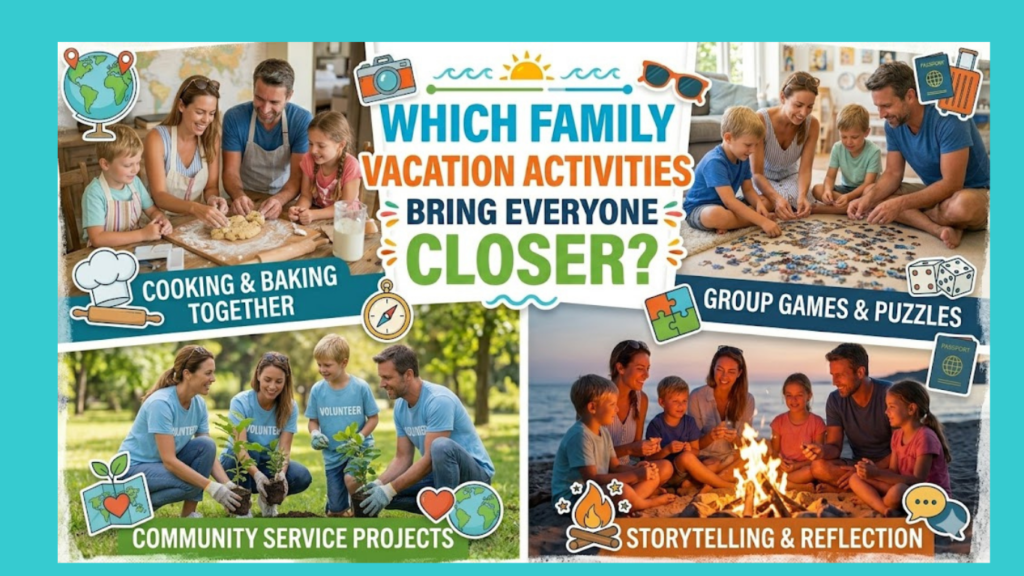 Which family vacation activities bring everyone closer?