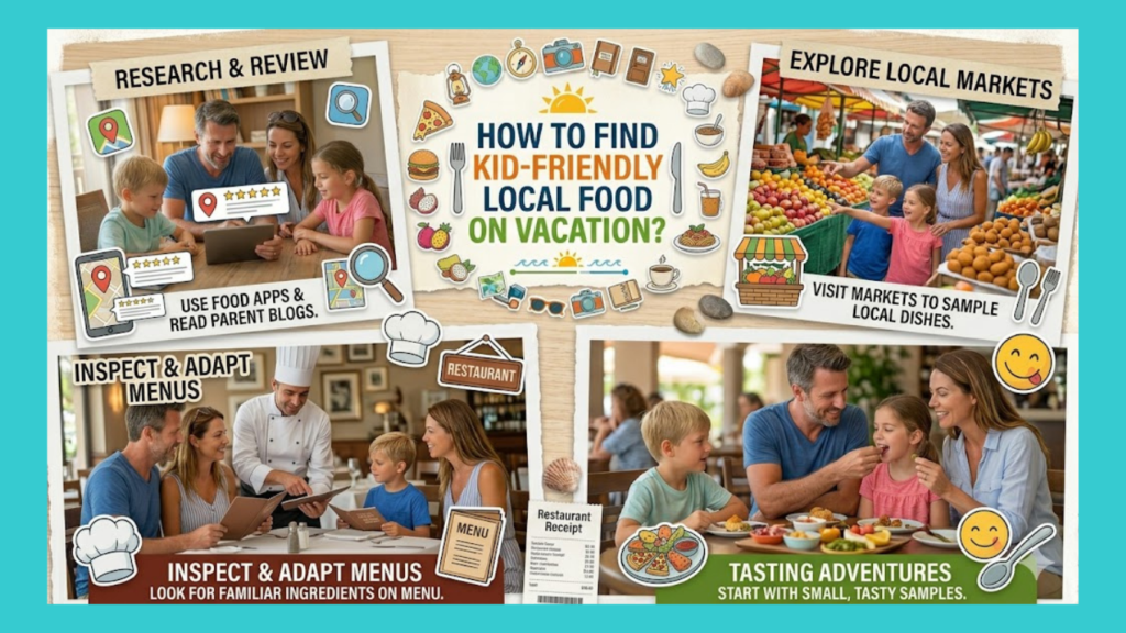 How to find kid-friendly local food on vacation?