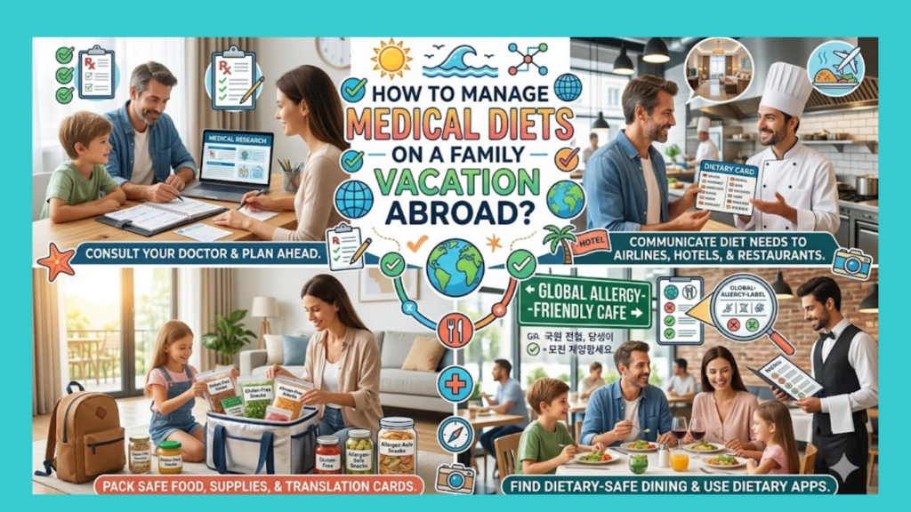 How to manage medical diets on a family vacation abroad?