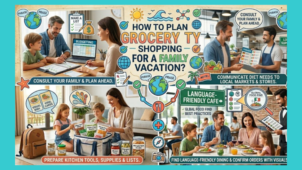 How to Plan Grocery Shopping for a Family Vacation?