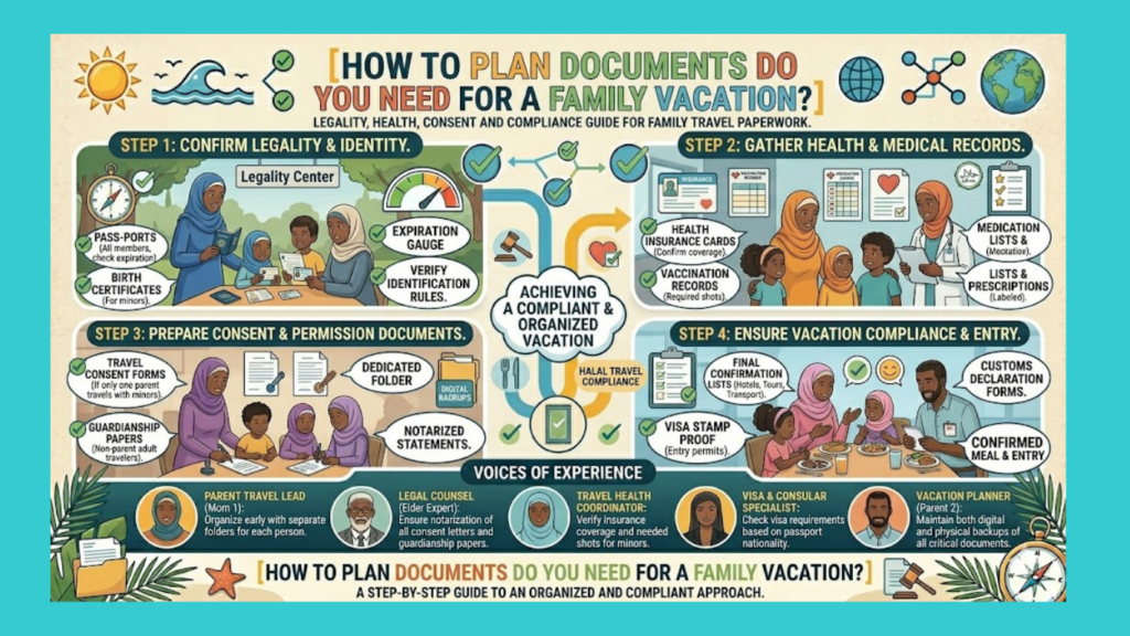 How to plan documents do you need for a family vacation