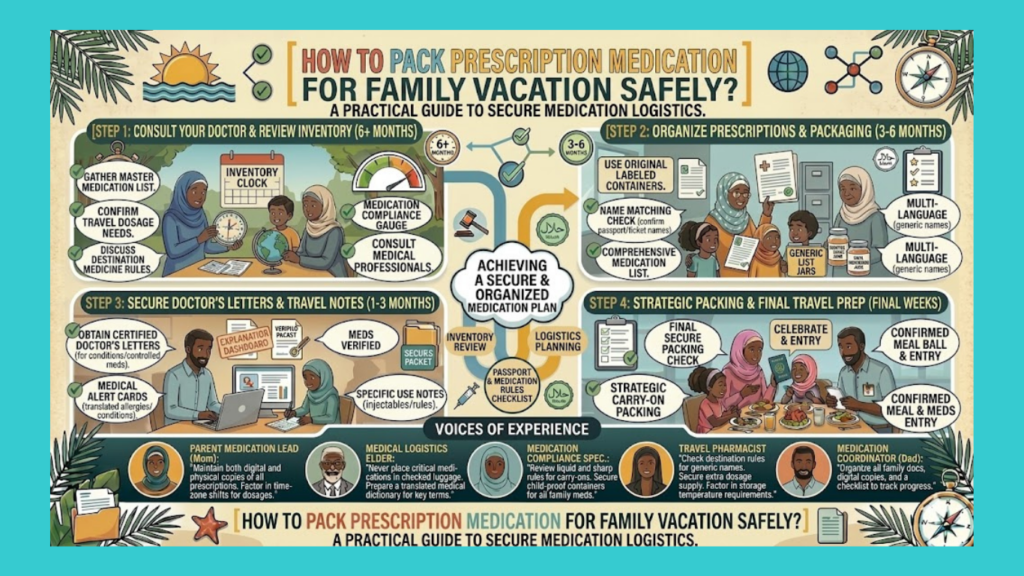 How to Pack Prescription Medication for family vacation Safely?