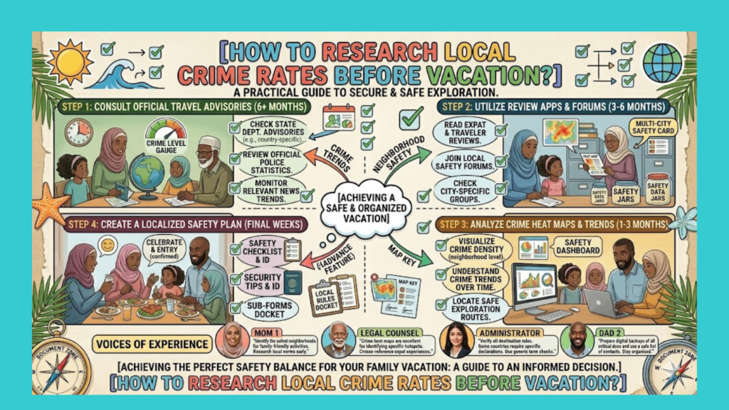 How to Research Local Crime Rates Before vacation?"