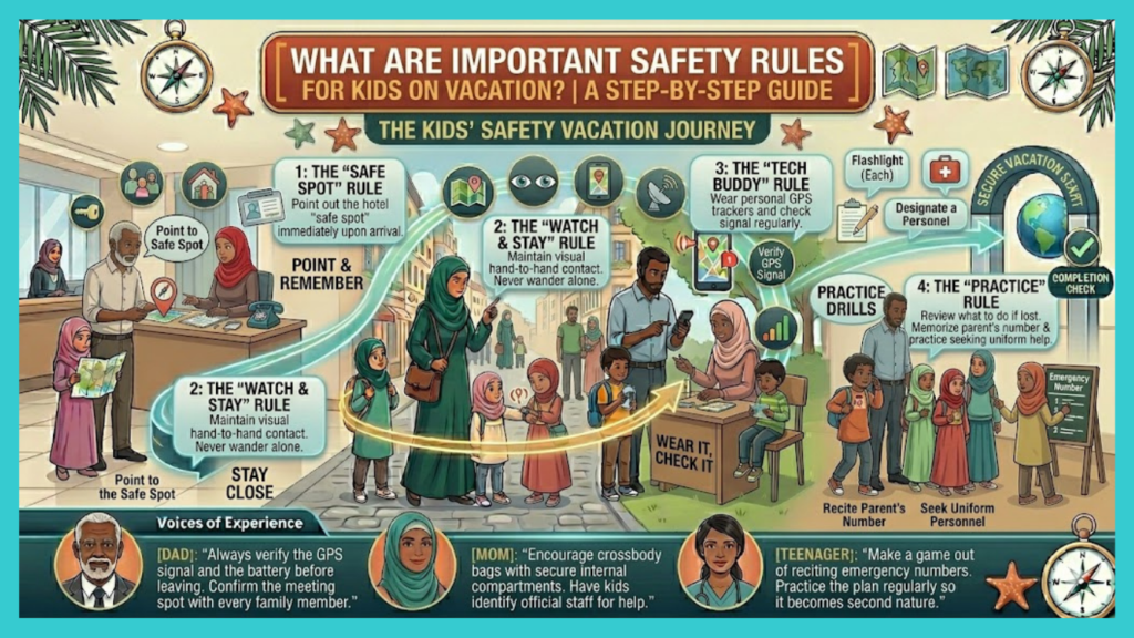 What are Important Safety Rules for Kids on Vacation?