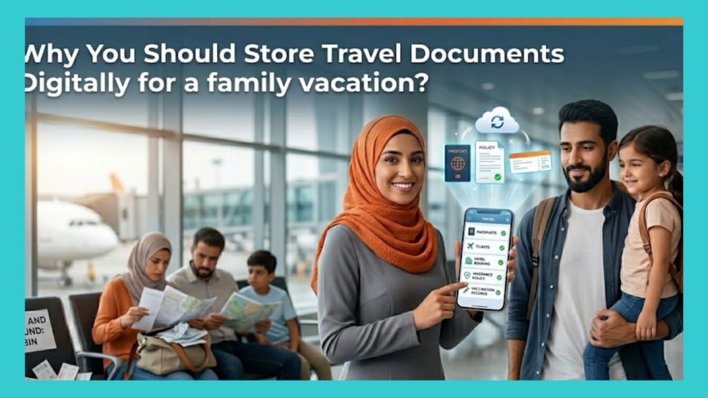 Why You Should Store Travel Documents Digitally for a family vacation?