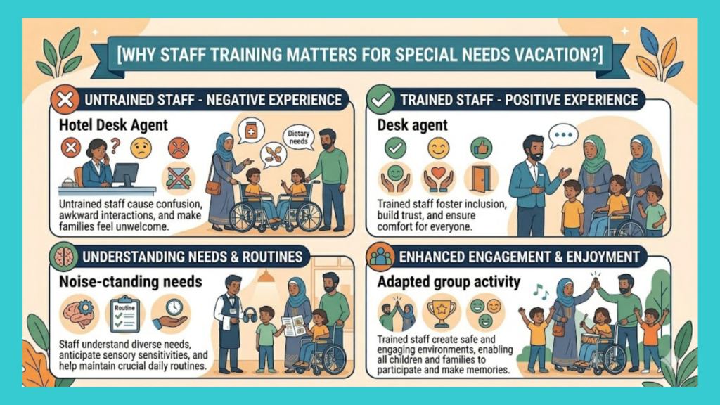 Why staff training matters for special needs vacation?