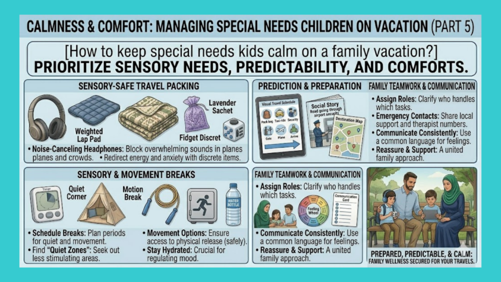 How to keep special needs kids calm on a family vacation?