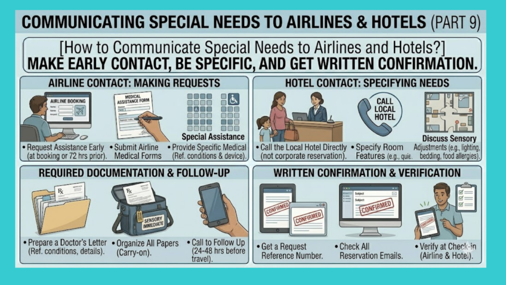 How to Communicate Special Needs to Airlines and Hotels?