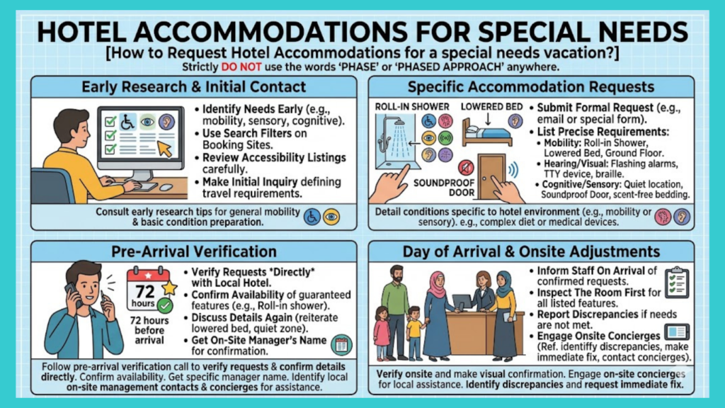 How to Request Hotel Accommodations special needs vacation?