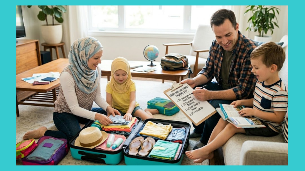 How to create a family vacation packing list?