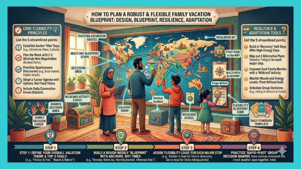 How to plan a flexible family vacation itinerary?