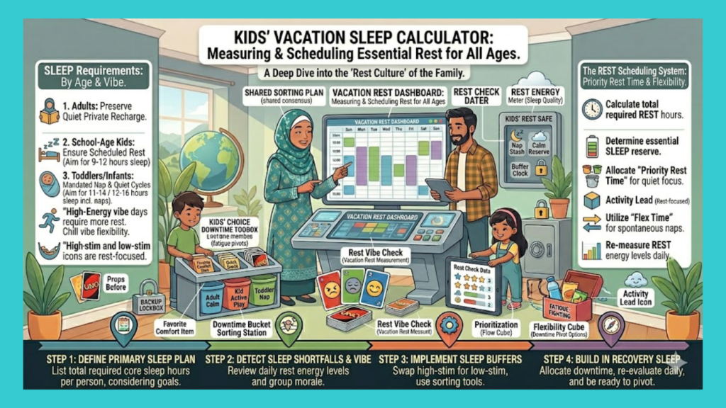 How much sleep do kids need on vacation?