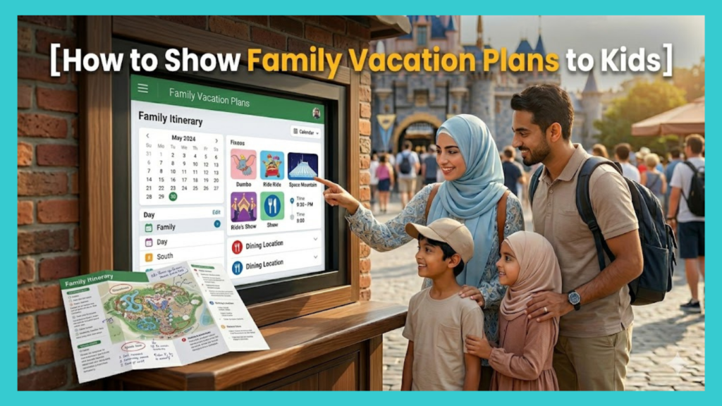 How to Show Family Vacation Plans to Kids