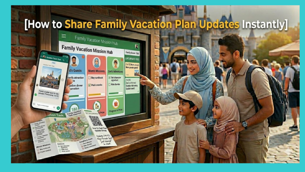 How to Share Family Vacation Plan Updates Instantly