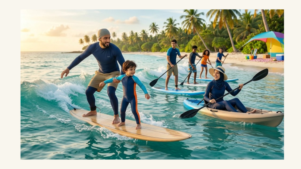 Water Activities Suit Teenagers on a Beach Family Vacation