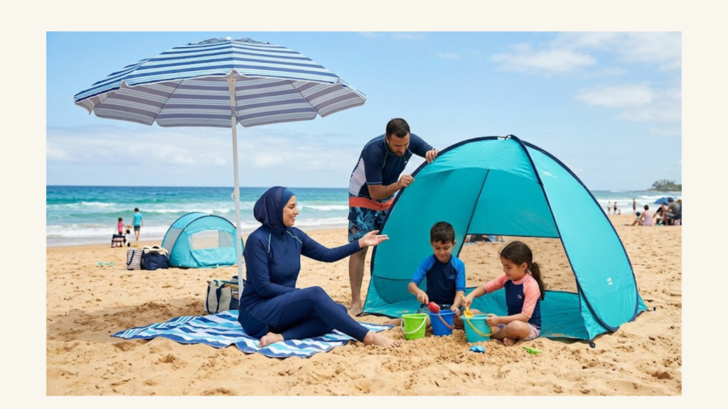 How to Choose Shade Equipment for a Beach Family Vacation?