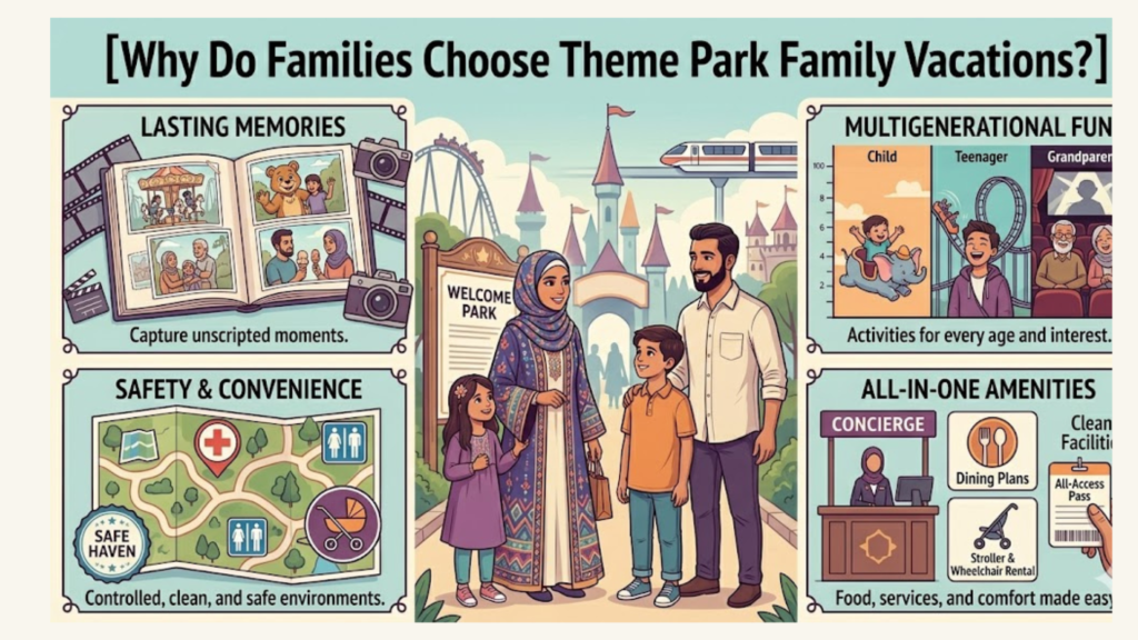 Why Do Families Choose Theme Park Family Vacations?