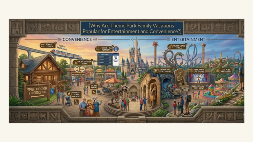 Why Are Theme Park Family Vacations Popular for Entertainment and Convenience?