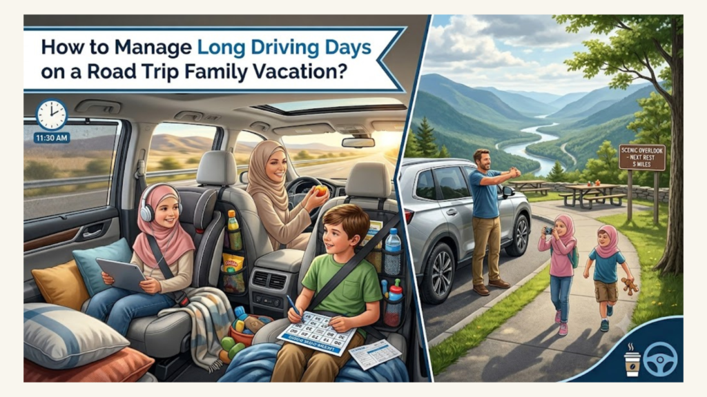 How to Manage Long Driving Days on a Road Trip Family Vacation?