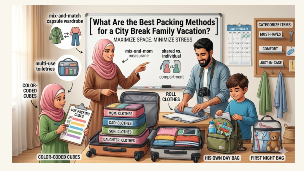 What Are the Best Packing Methods for a City Break Family Vacation?