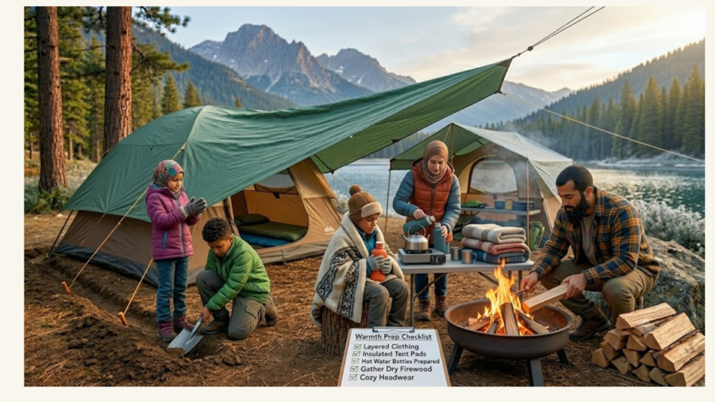 How to Stay Warm During a Camping Family Vacation?