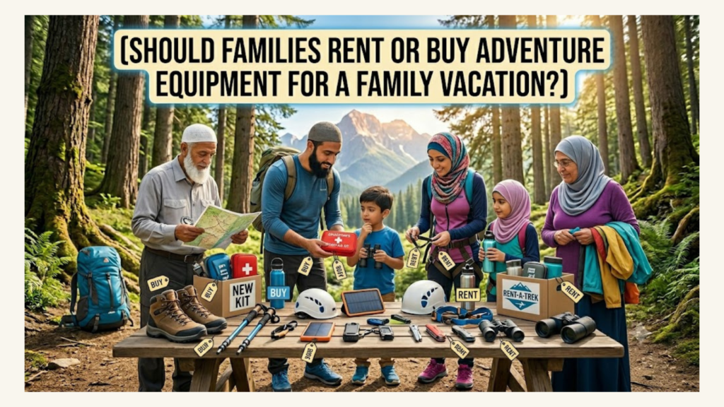 Should Families Rent or Buy Adventure Equipment for a Family Vacation?