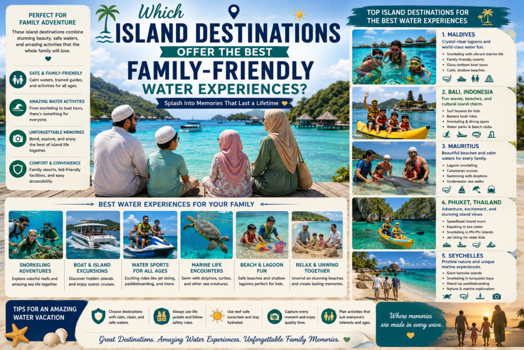 Which Island Destinations Offer the Best Family-Friendly Water Experiences?
