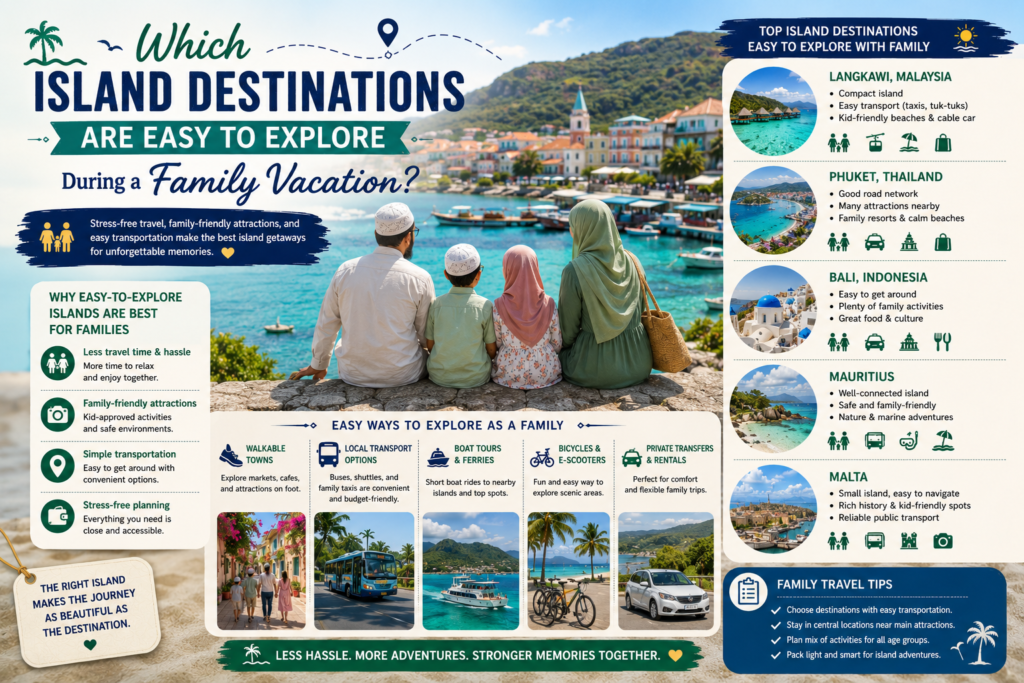 Which Island Destinations Are Easy to Explore During a Family Vacation?