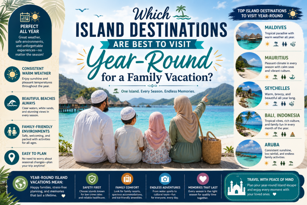 Which Island Destinations Are Best to Visit Year-Round for a Family Vacation?