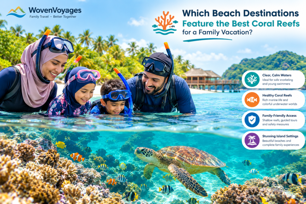 Which Beach Destinations Feature the Best Coral Reefs for a Family Vacation?