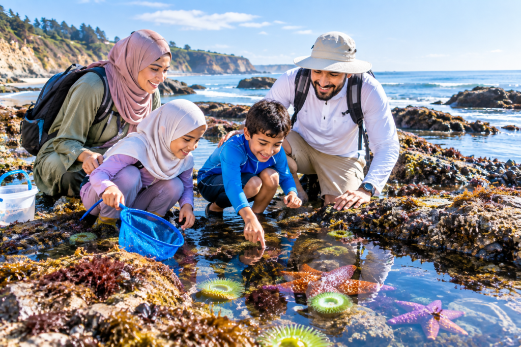 Which Calm-Water Coastal Destinations Offer the Best Tide Pools for a Family Vacation?