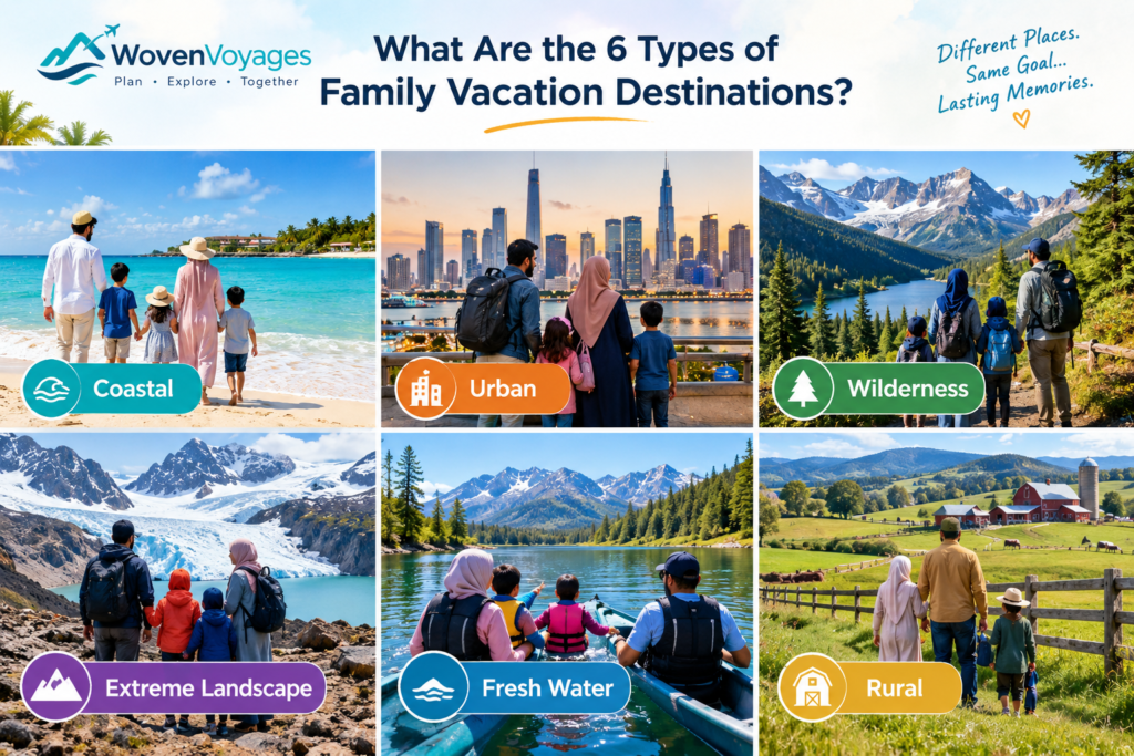 What Are the 6 Types of Family Vacation Destinations?