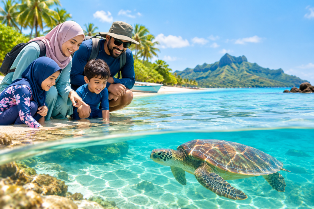 Which Island Destinations Offer the Safest Sea Turtle Viewing for a Family Vacation?