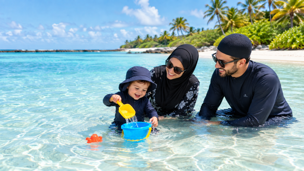 Which Shallow Lagoon Beaches Offer the Best Splashing for a Family Vacation with Toddlers?